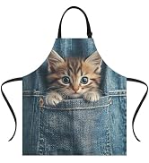 THISFIND Funny Apron for Men Women Baking Gardening Sewing BBQ Waterproof Cute Gifts