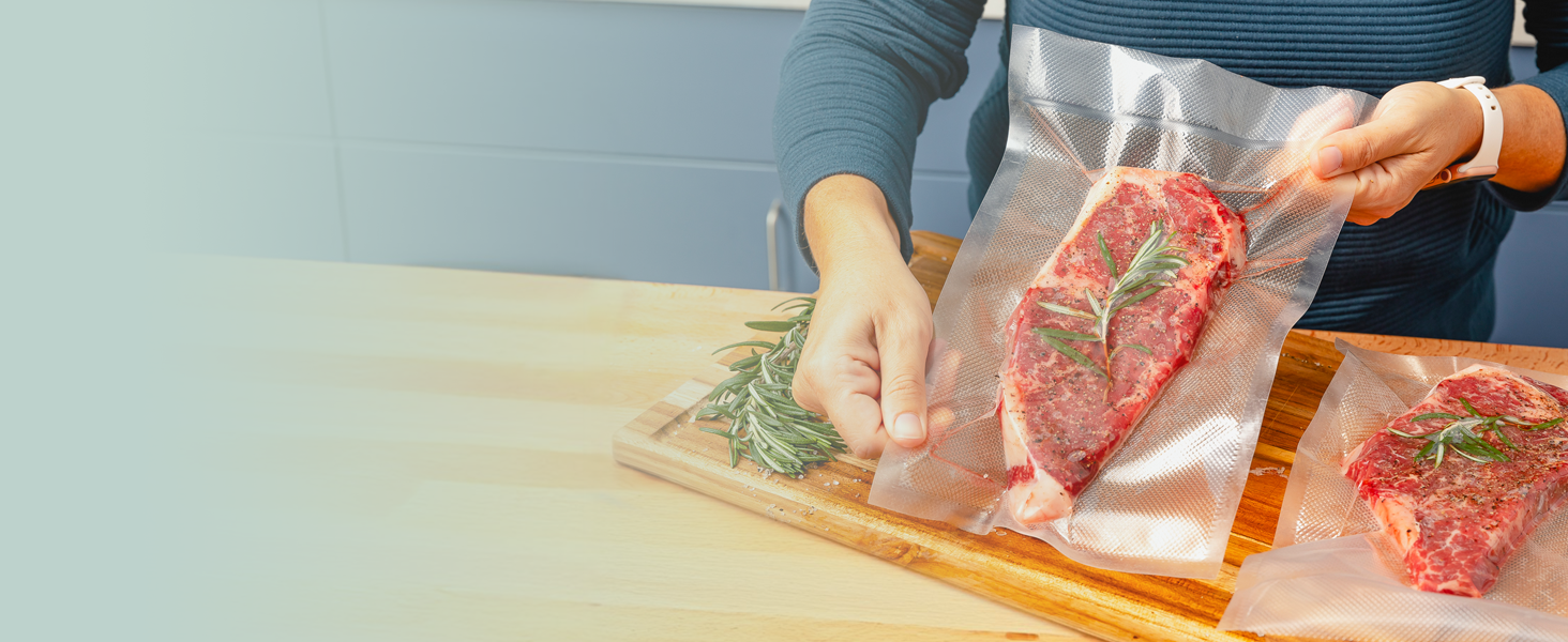 vacuum seal bags sealer chamber small cutter machine pouch filling pack containers kitchen precut