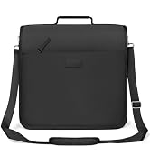 SUNEE Zipper Binder 3 Ring, 3 Inch O-Ring with Handle and Shoulder Strap, 600-Sheet Capacity, 5-T...