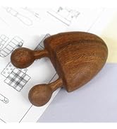 Brown Natural Sandalwood Scraping Massage Tool Facial Eye Massage Tool Acupuncture Stick Wooden M...