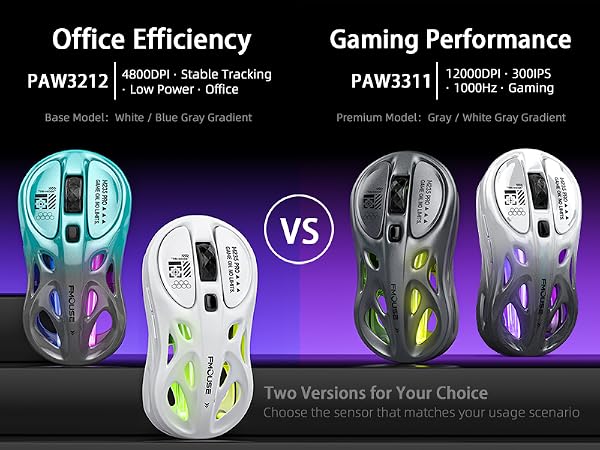 Tri-Mode Wireless Mouse (2.4G/Bluetooth/Wired)