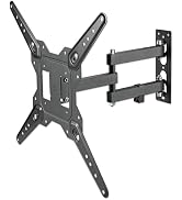 Manhattan Full Motion TV Wall Mount - Articulating Arm for 23-55 TVs, Space-Saving Design, +90° S...