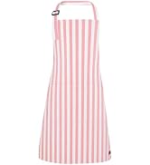 XLSXEXCL Kids Striped Apron Adjustable Cooking Apron with 2 Pockets | Toddler Cute Waterproof Apr...