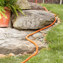 HydroTech Pro Series expandable hose in landscaping