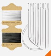 Upholstery Repair Kit Waxed Sewing Thread Heavy Duty Needle
