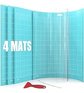 Lzerking Cutting Mat for Cricut 4 Pack Accessories and Supplies Light Replacement Blue Cut Pads C...