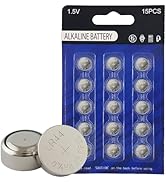 youchen LR44 15 Pack L1154F AG13 357 303 SR44 A76 Alkaline Battery 1.5V Button Coin Cell Batteries