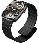 SNBLK Magnetic Watchband Compatible with Apple Watch for Men 44mm 45mm 46mm 49mm 42mm 41mm 40mm 3...