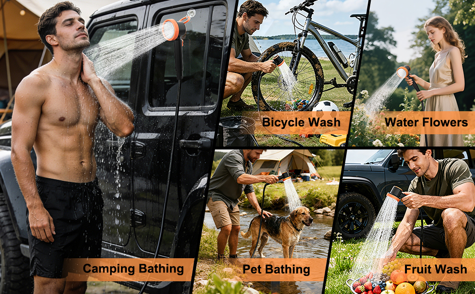 pump up camping shower