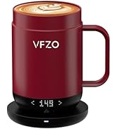 VFZO Smart Mug,Self heating,Temperature-Controlled, Self-Heating Coffee Mug.LED real-time tempera...