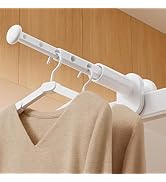 Euthymiaze 2 Pack Clothes Drying Rack for Travel Retractable Bar Laundry Hanger Portable Collapsi...