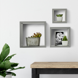 melannco square cube shelves
