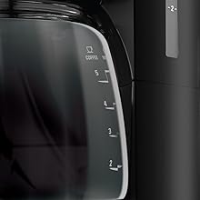 Coffee and Water Carafe Markings