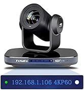 FoMaKo 60FPS 4K NDI PTZ Camera, 20X Optical Zoom, 4KP60 AI Auto-Tracking, 1/1.8 UHD CMOS 8.42MP U...