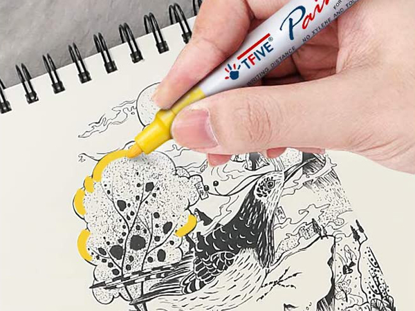 TFIVE PAINT PENS PAINT MARKERS