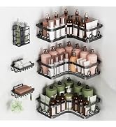 Veken Corner Shower Caddy 6-Pack, Advanced Rustproof Design, No Drilling Adhesive Shelves, Rack w...