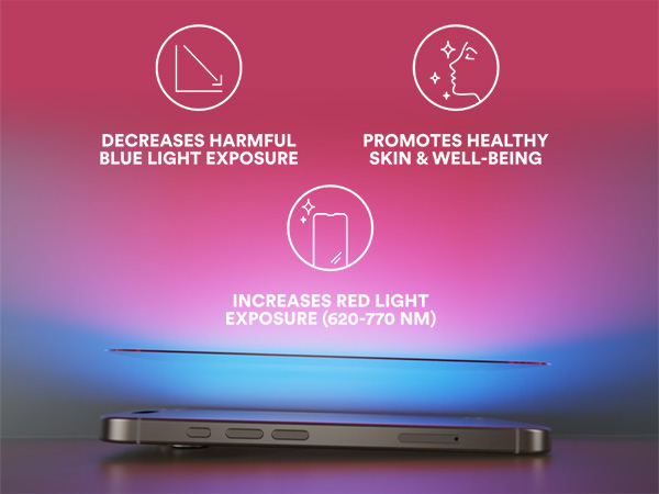 Red Light Converter Screen Protector for iPhone