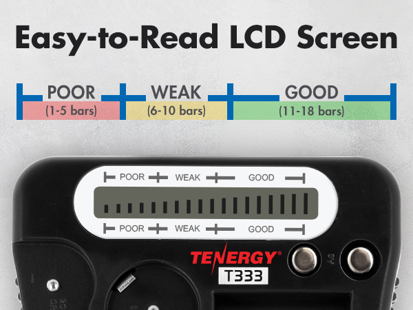 easy-to-read LCD screen