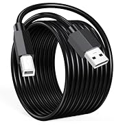 JasRoum 15 ft USB Printer Cable Long, USB 2.0 A to Type B Male Printer Cord to Computer 15 Foot f...