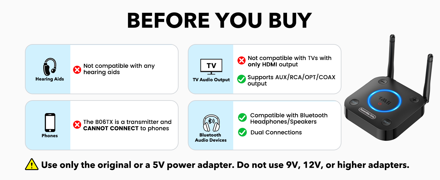 bluetooth transmitter for tv