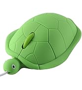 GUGUELEC Turtle Shape Wired Mouse Green