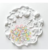 20 Pcs Colorful Resin Flat Back Shells Glitter Ocean Seashell Charms Pendants Flatback Buttons Ca...