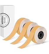 Label Maker Tape, 0.59"×22.97' (15mm×7m) Thermal Laminated Self-Adhesive Multipurpose Labeling Ta...