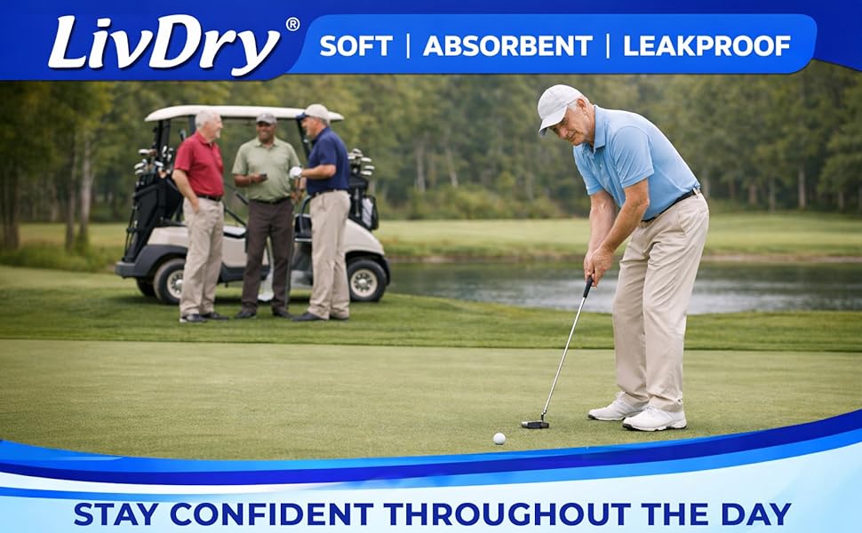 Adult incontinence underwear for men