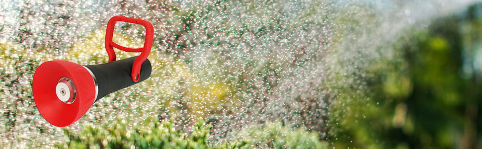 gardening and landscaping, watering plants, garden hose watering, high pressure watering, spraying
