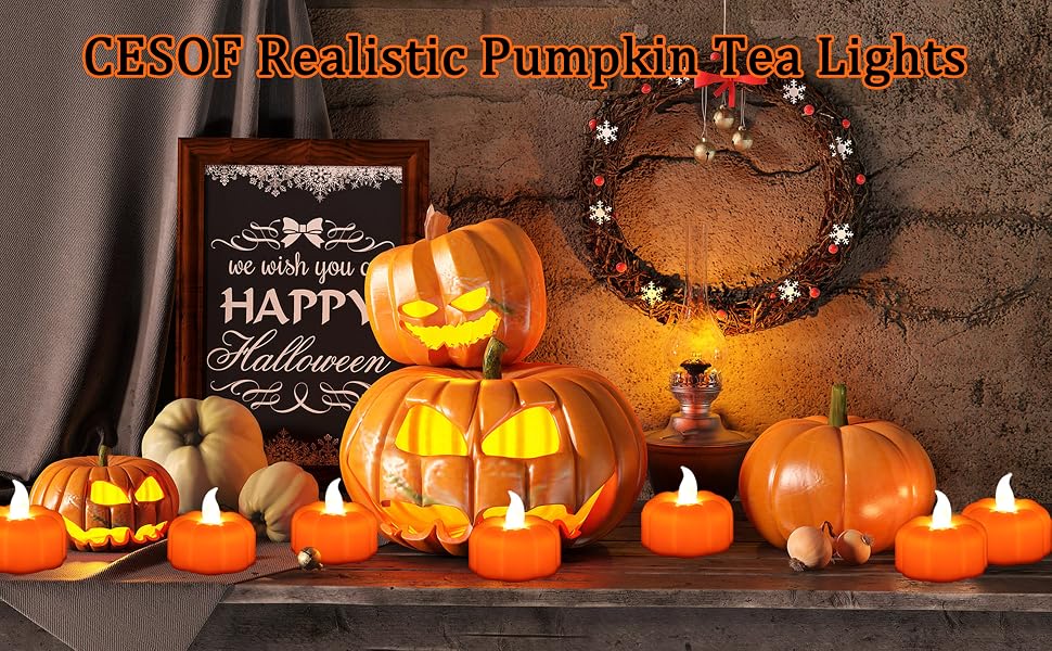 pumpkin tea lights