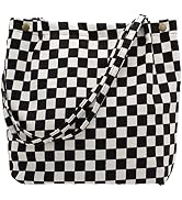 PAZIMIIK Corduroy Tote Bags for Women Travel Reusable Grocery Shopping Shoulder Go-to Everyday Ba...