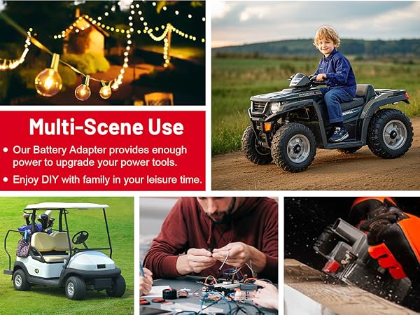 milwaukee power wheels adapter