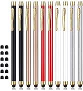 Stylus for Touch Screens, ChaoQ Capacitive Stylus Pen (10 Pcs) with 12 Replaceable Tips - Black, ...