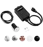 Garbage Disposal Air Switch Kit Dual Outlet Sink Top Waste Disposer On/Off Switches with ABS Powe...