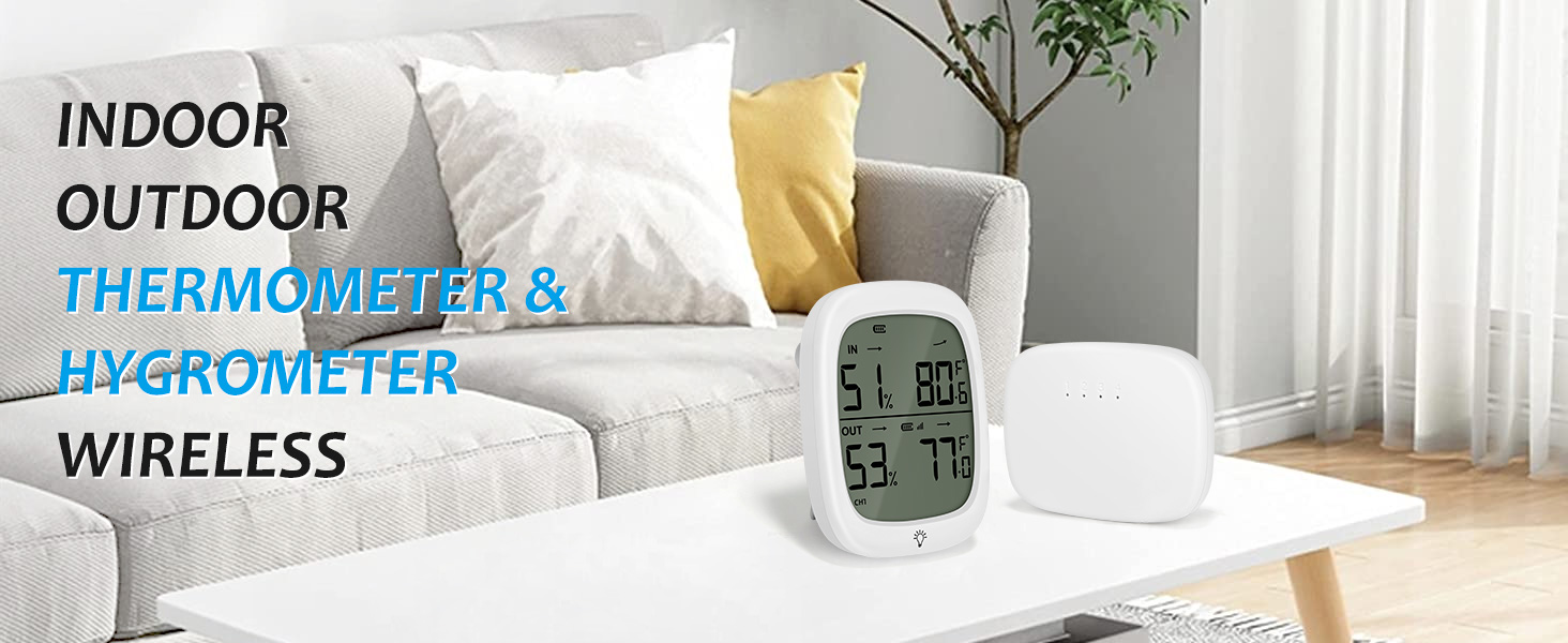 indoor outdoor thermometer wireless