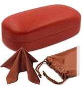 MyEyeglassCase Large Curved Sunglasses Case - Women Hard Shell Glasses Holder - XL Large Eyeglass...