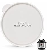 Airtight Silicone Lid with Easy Grip Handle for Instant Pot 6 QT, Leakproof & Spill Proof Inner P...