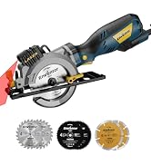 Enventor Mini Circular Saw, 5.8A 4-1/2" Electric Circular Saws with 6 Saw Blades, Laser Guide, 3,...
