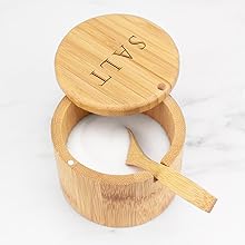 box cellar kitchen storage Himalayan sea kosher seasoning gourmet scoop spoon sugar Jacobsen storing