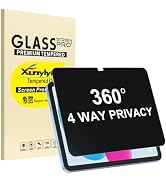 XunyLyee 360° 4 Way Privacy Screen Protector for iPad A16 11th/ 10th Generation (11/10.9 Inch 202...