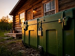 padlock on yeti