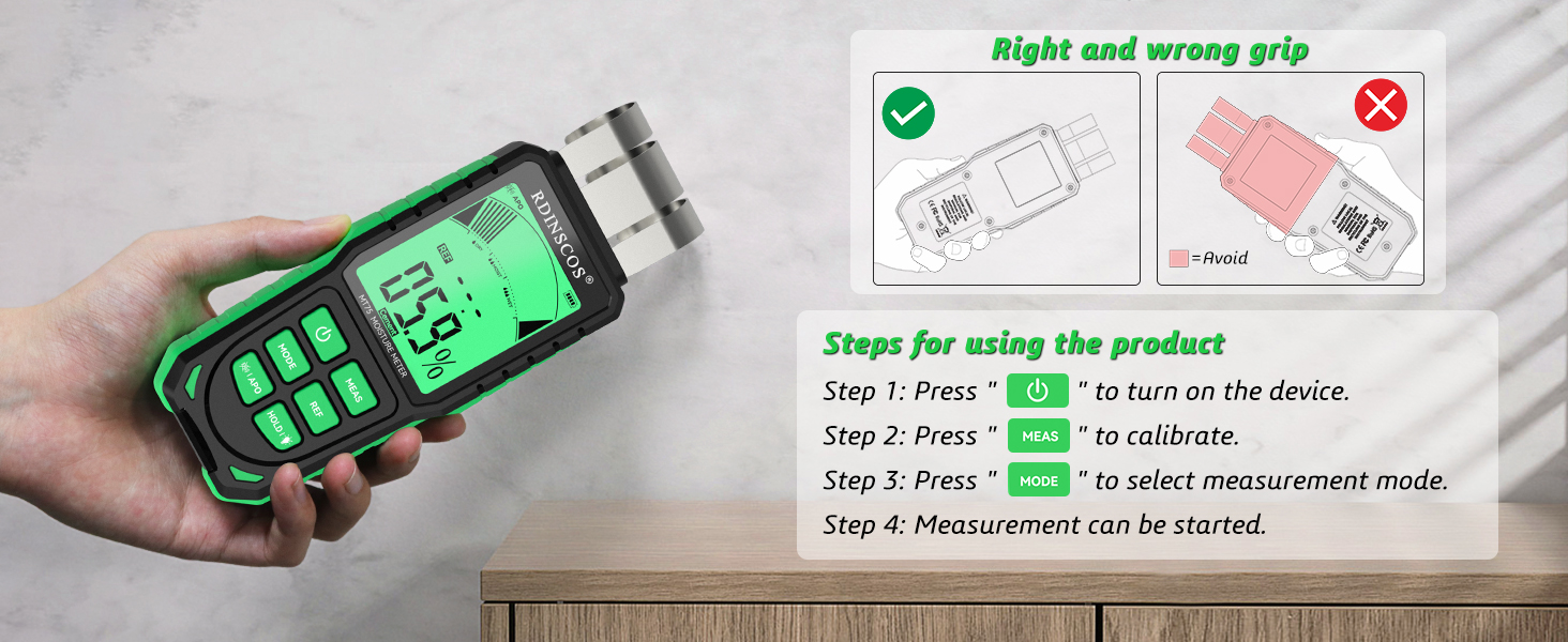 Rechargeable Claw Moisture Meter