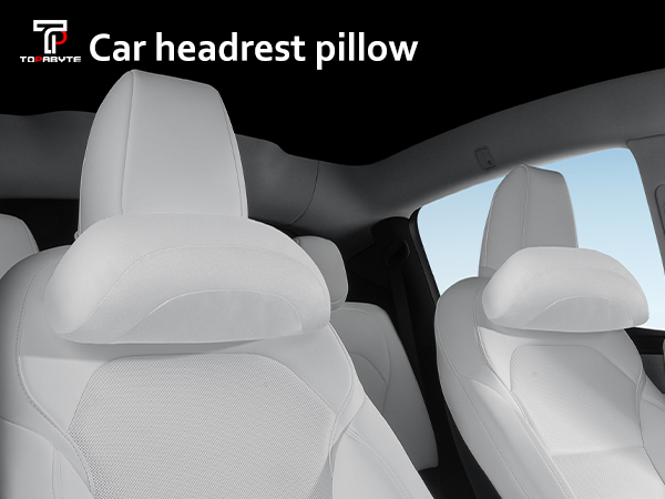 tesla neck pillow model y tesla headrest pillow tesla pillow tesla model y neck pillow white pillows