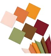 FYSUIMU 60Pcs Fall Cocktail Napkins 6 Autumn Colors Paper Napkins Brown Green Burgundy Orange Yel...