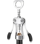 KORCCI Wine Opener, Wine Bottle Opener, Zinc Alloy Wing Corkscrew Heavy Duty, Cork Screw Beer Ope...