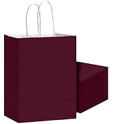 Bakepacker 24Pcs Paper Gift Bag with Handles Bulk Redish Brown Paper Bags Multiple Uses (8.3"x6"x...