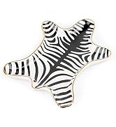Trycooling Hand Painted Tiger Skin Ceramic Jewelry Dish Small Jewelry Rack Tray Rings Bracelets E...