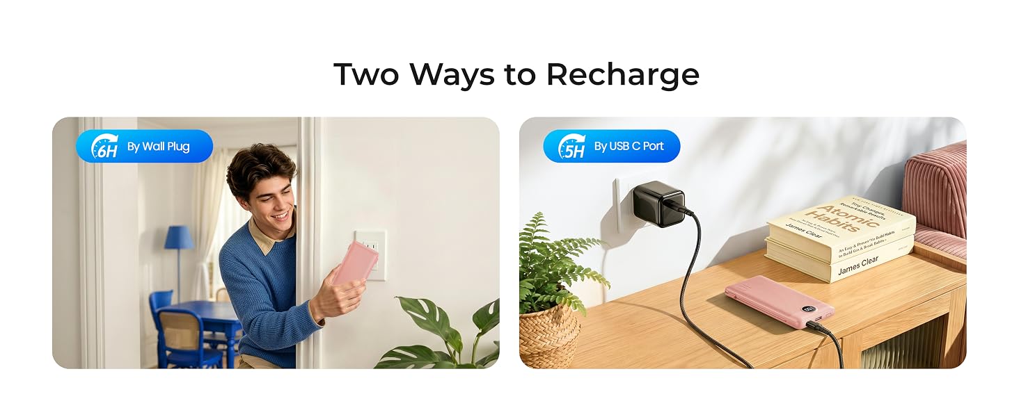 portable charger with built in cable