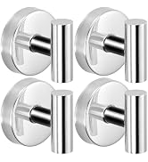 Fenas Suction Cup Hooks for Shower - Bathroom Reusable Hooks for Towels, Robes & Loofah - No-Dril...