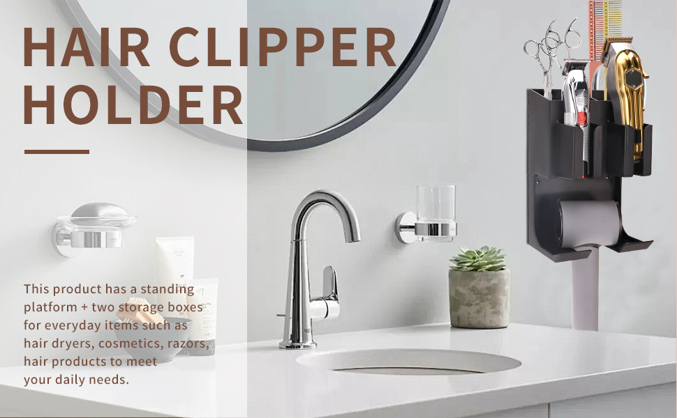 Hair Tool Organizer Wall Mounted